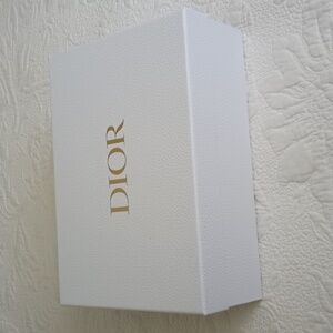 Dior White Gift Empty Box, Tissue Paper, Gift & Receipt Cards.